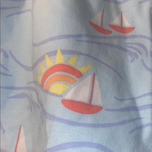 The Beaufort Bonnet Company girls size 14 Blue Shorts with Sailboat Print - Picture 3 of 8